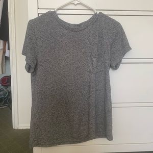 Gray T shirt with pocket